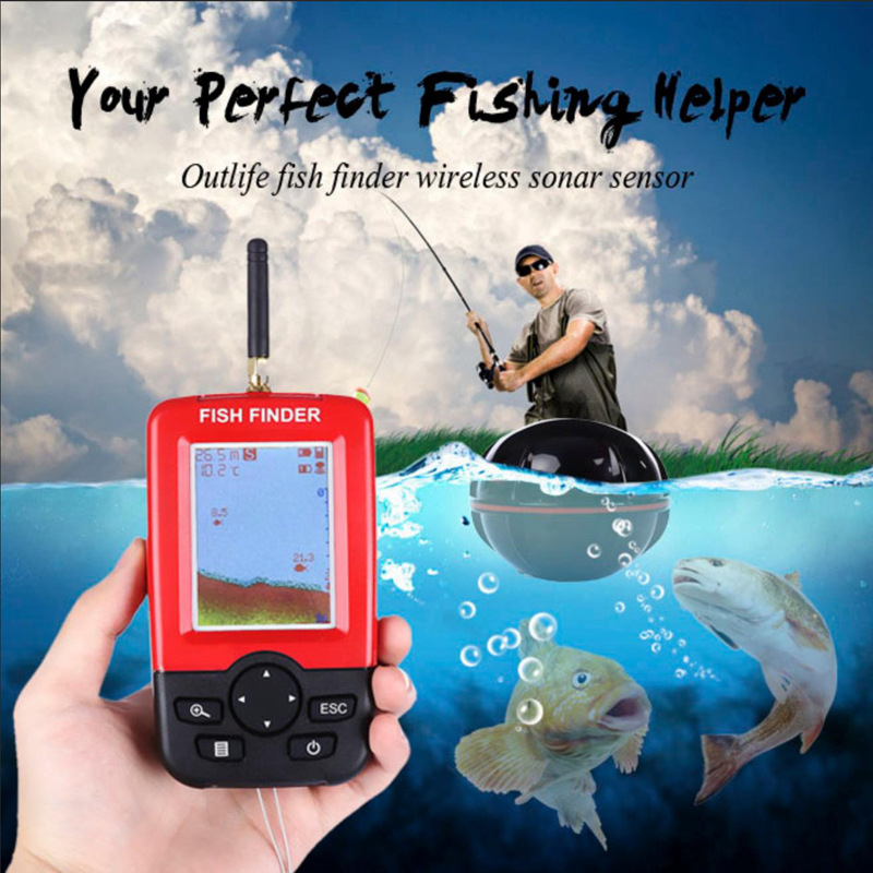 Fishing Boat Depth Finder - Display Portable fish finder echo sounder