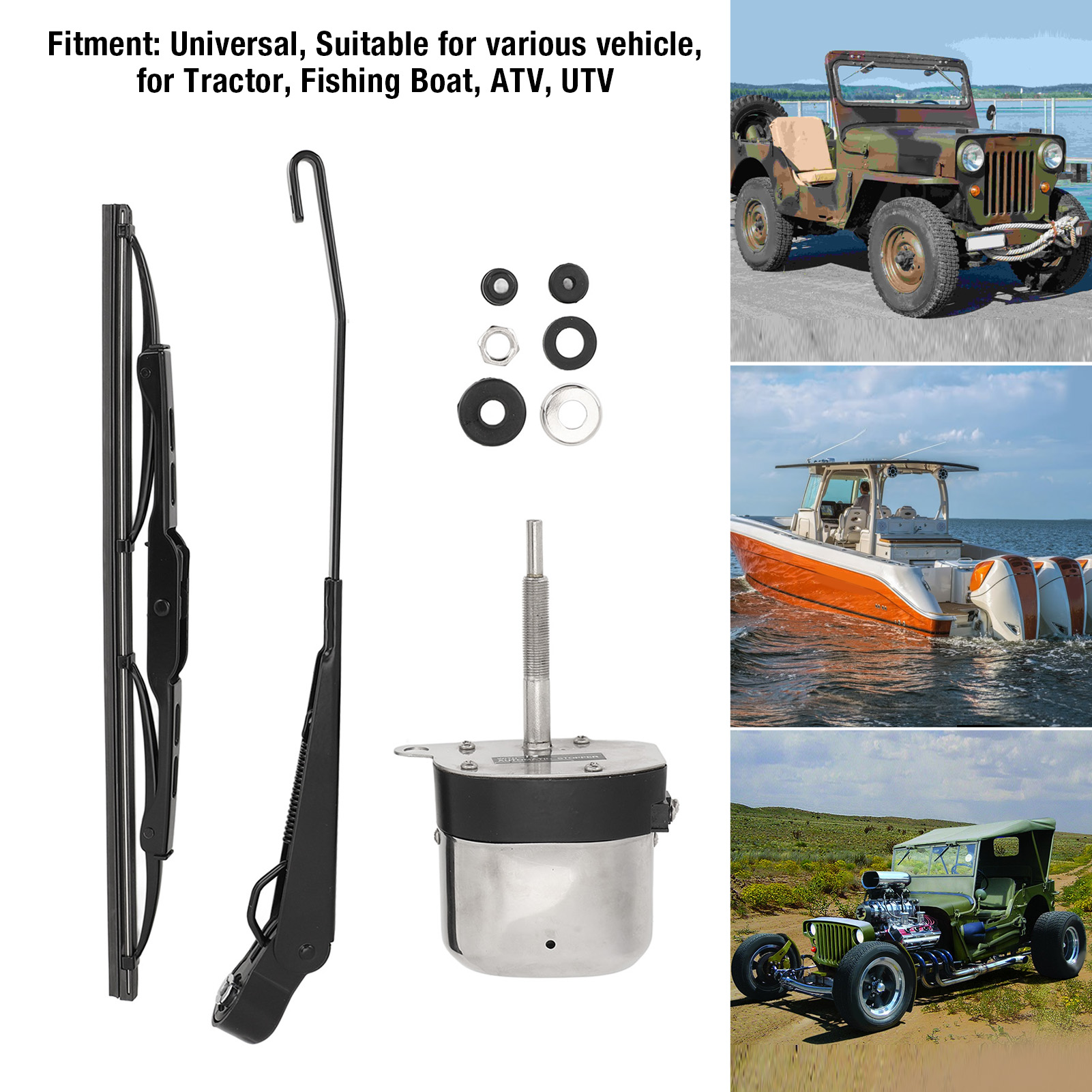 Electric Motor Windshield Wipe - Fishing Boat Trolling Motor avaliação e preço