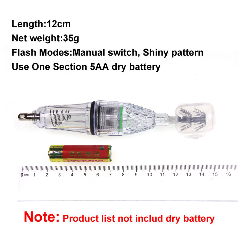 1pc 12cm 17cm 5AA Battery LED  - Fishing Boat Navigation Light avaliação e preço