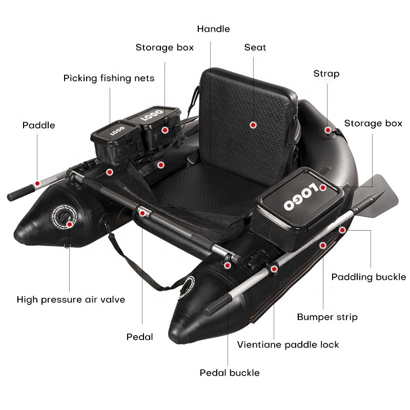 PVC Belly Boat Fishing Float T - Fishing Boat Inflatable avaliação e preço