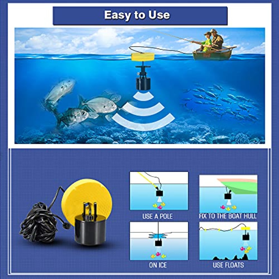 Kayak Portable Fish Depth Find - Fishing Boat Depth Finder avaliação e preço