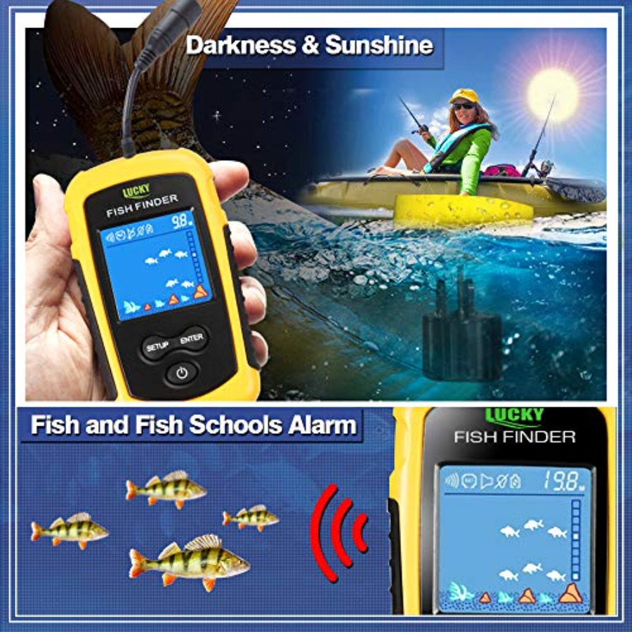 Kayak Portable Fish Depth Find - Fishing Boat Depth Finder avaliação e preço