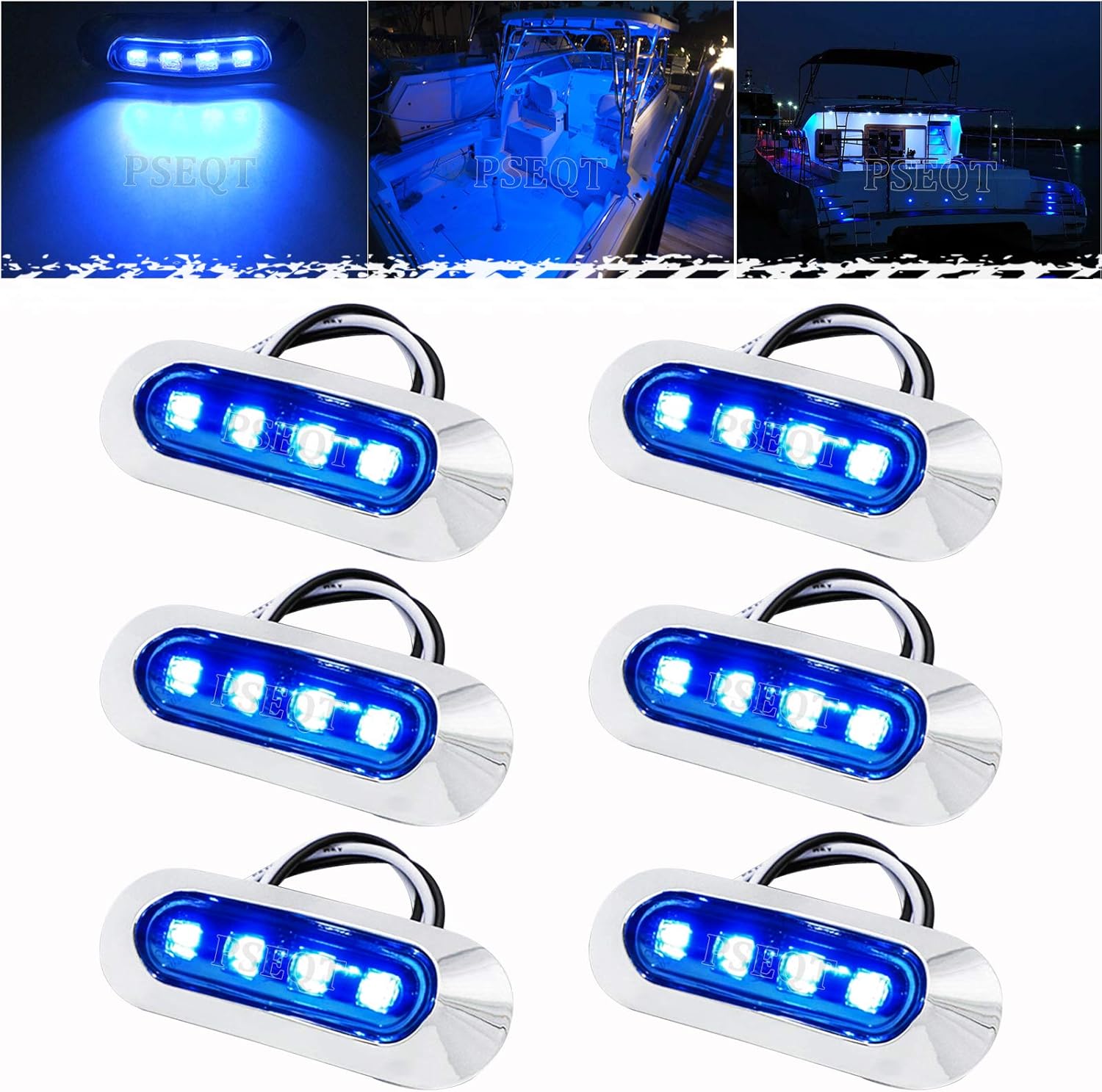 3.8 Waterproof Boat Marine LED - Fishing Boat Navigation Light avaliação e preço