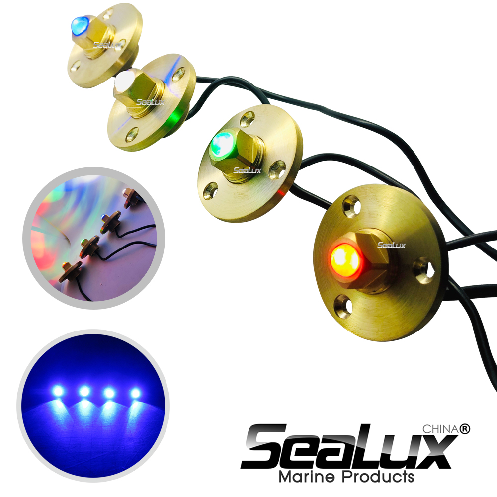 Sealux Brass drain plug LED li - Fishing Boat Navigation Light avaliação e preço