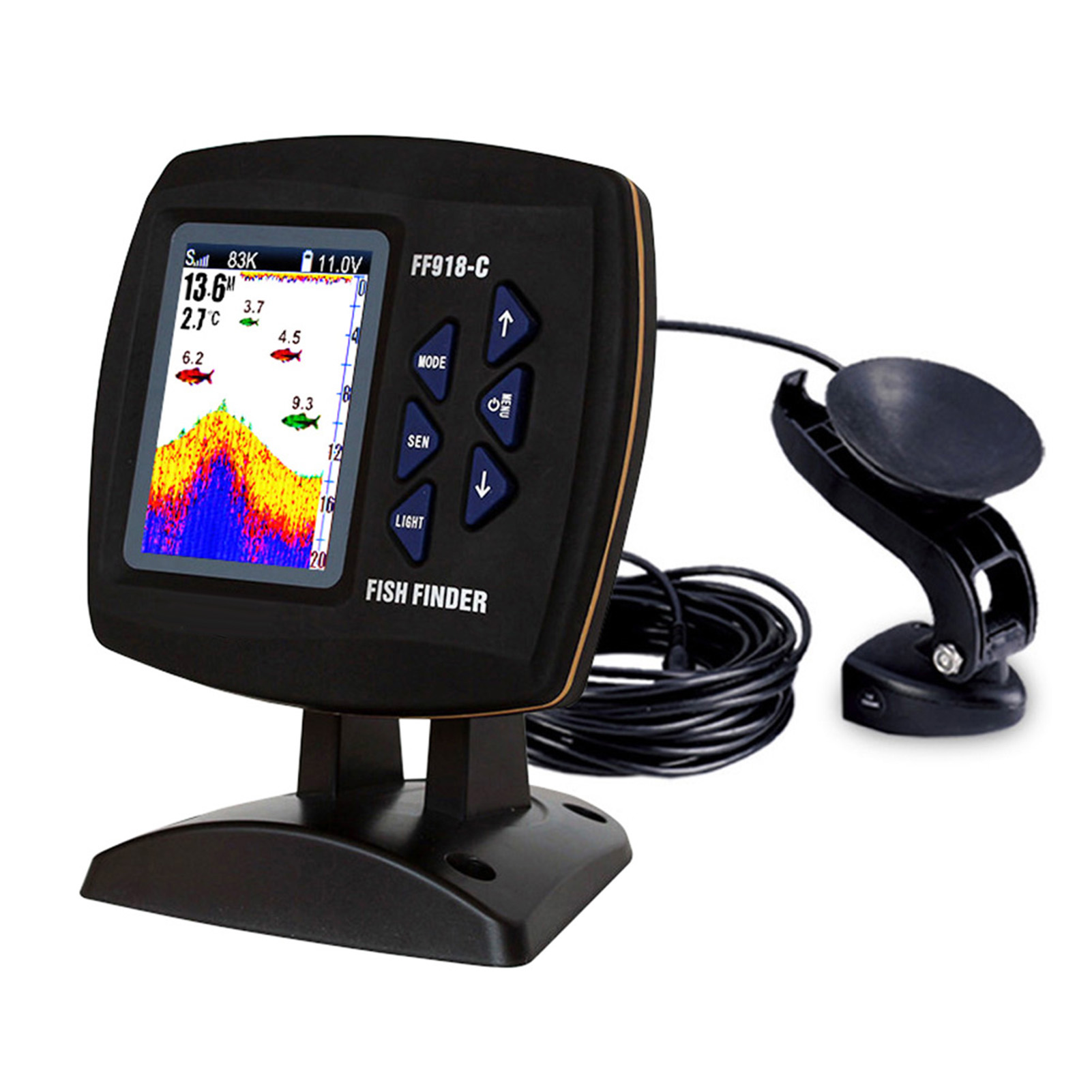 Color Screen Wired Fish Finder - Fishing Boat Depth Finder avaliação e preço