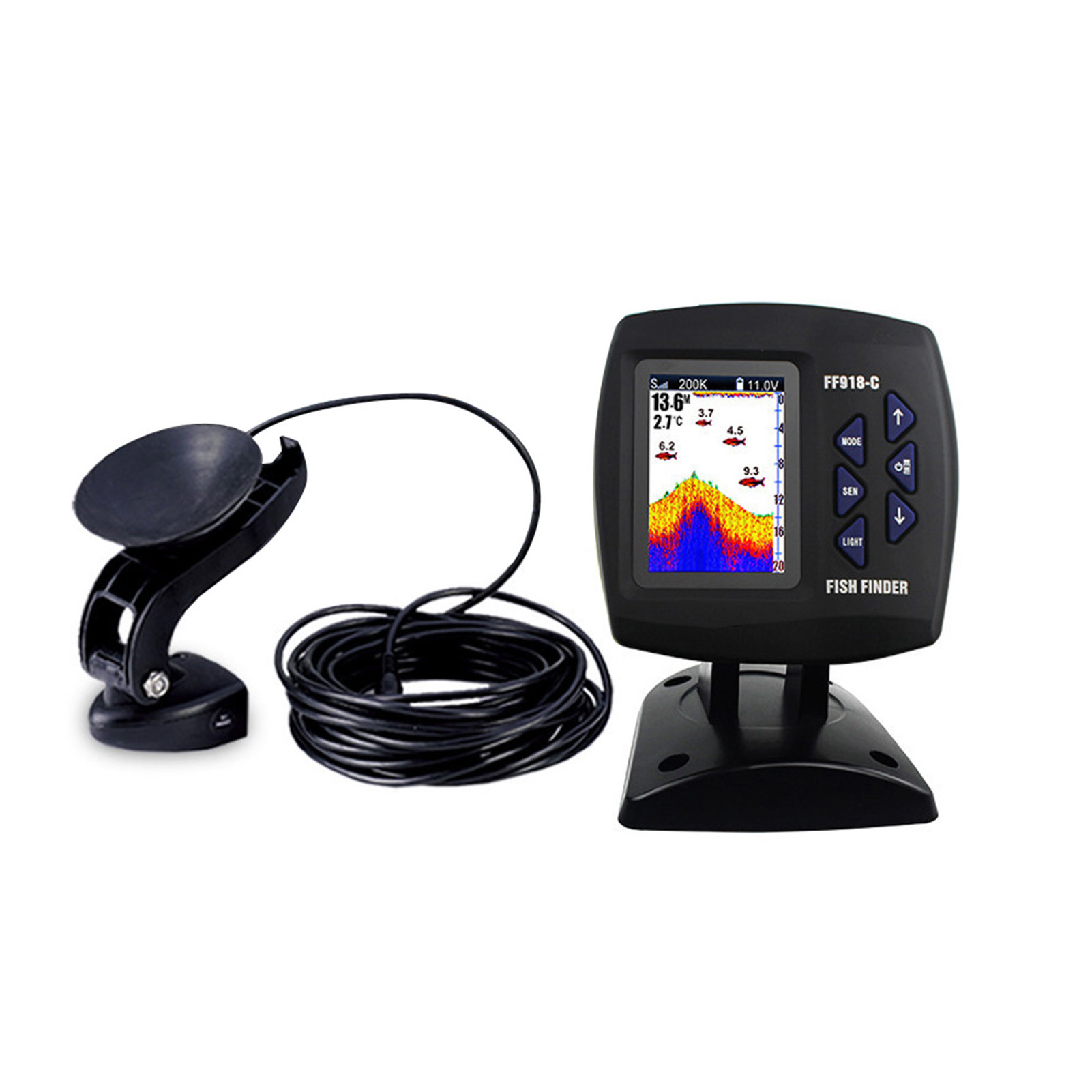 Color Screen Wired Fish Finder - Fishing Boat Depth Finder avaliação e preço