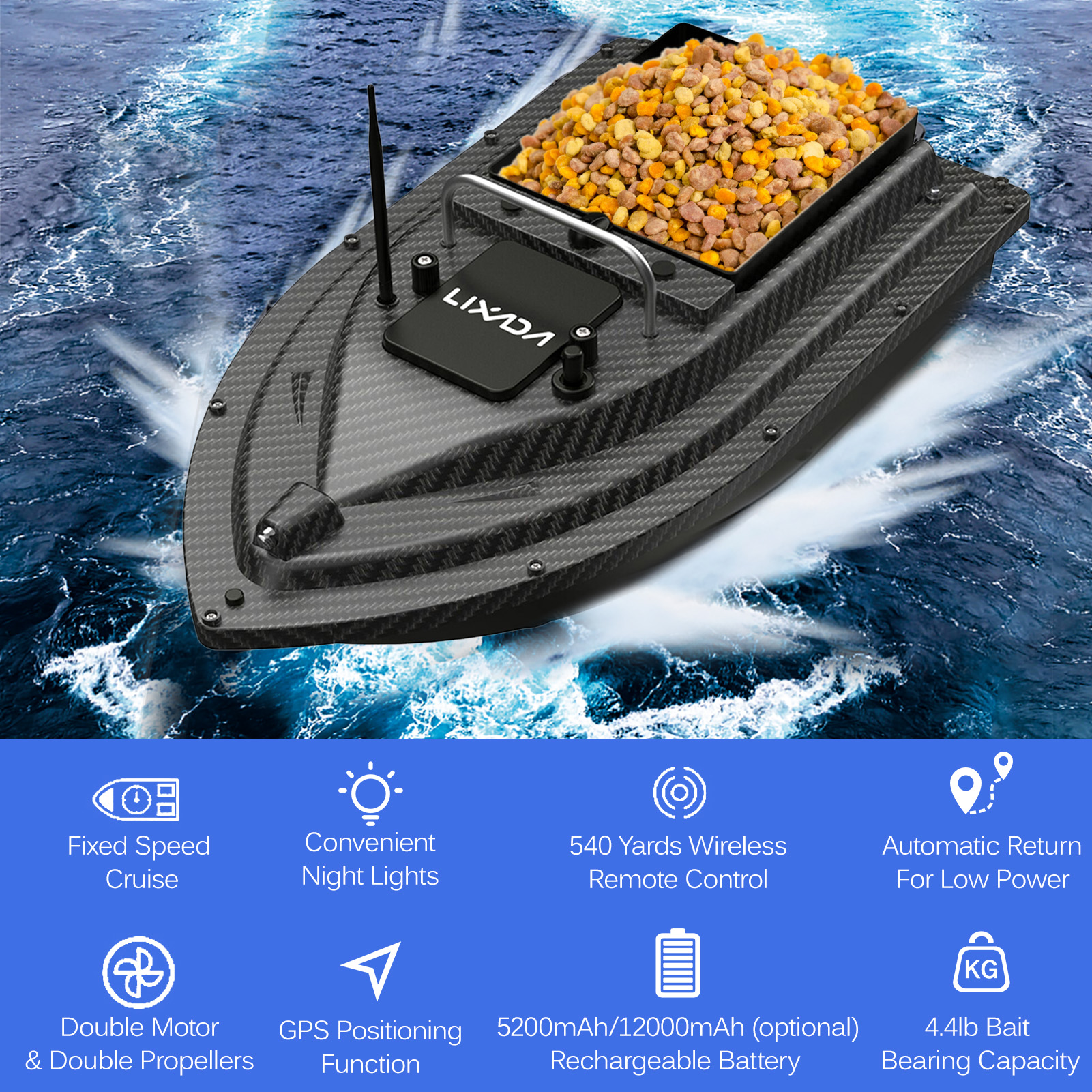 Fishing Bait Boat GPS Fishing  - Fishing Boat Gps avaliação e preço