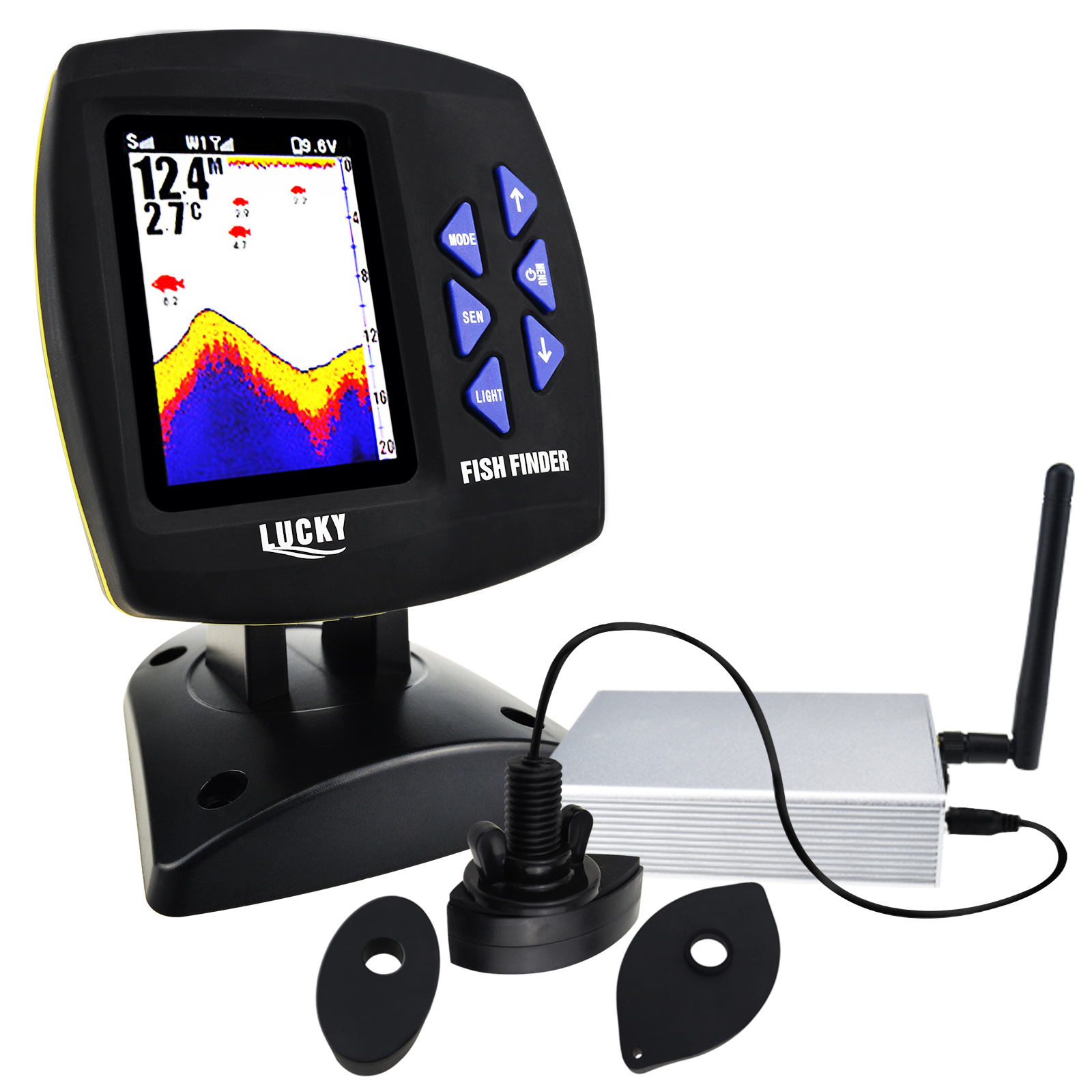 LUCKY Fishfinder 300m/ 980ft F - Fishing Boat Depth Finder avaliação e preço