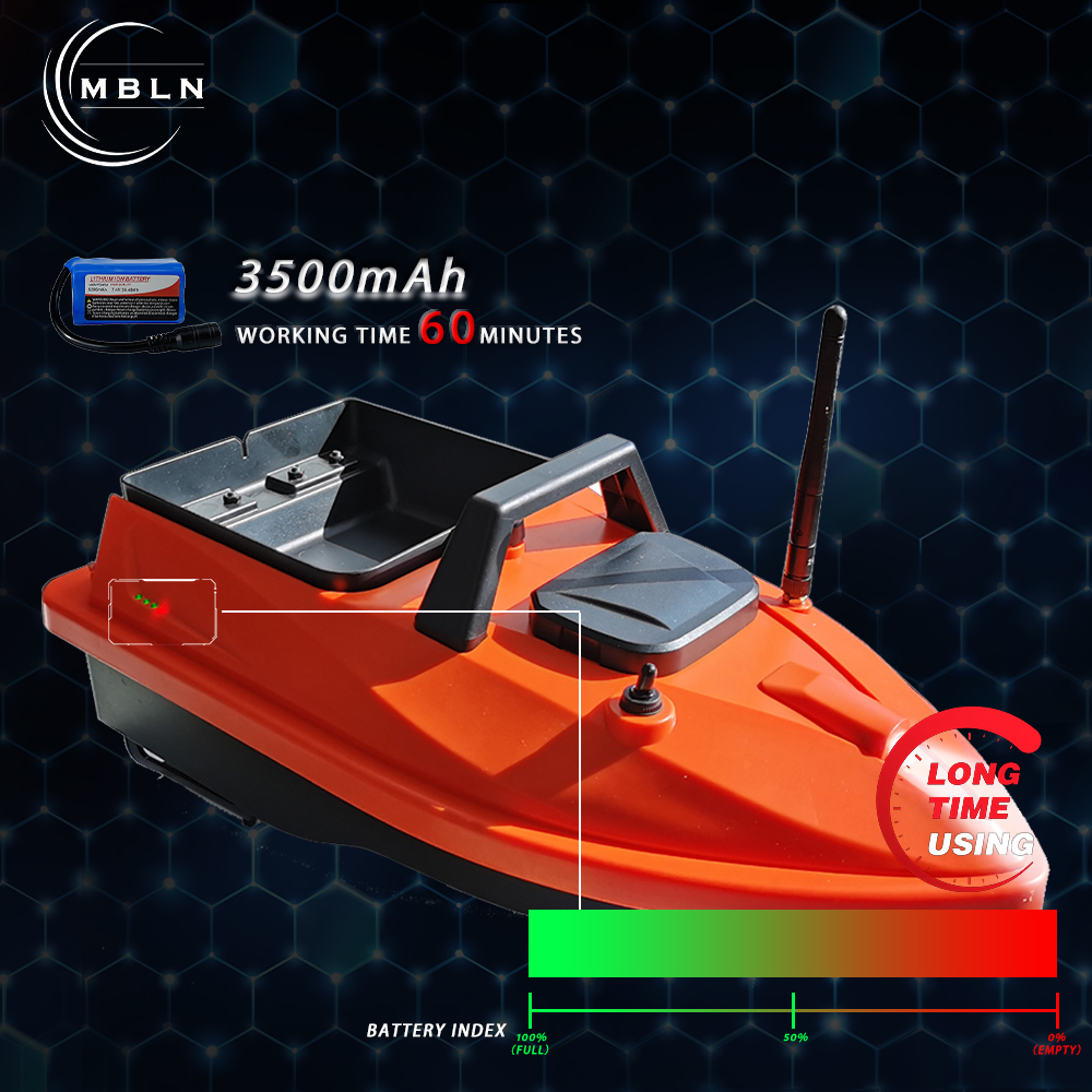 MBLN Mini GPS Bait Boat – 24 W - Fishing Boat Gps avaliação e preço