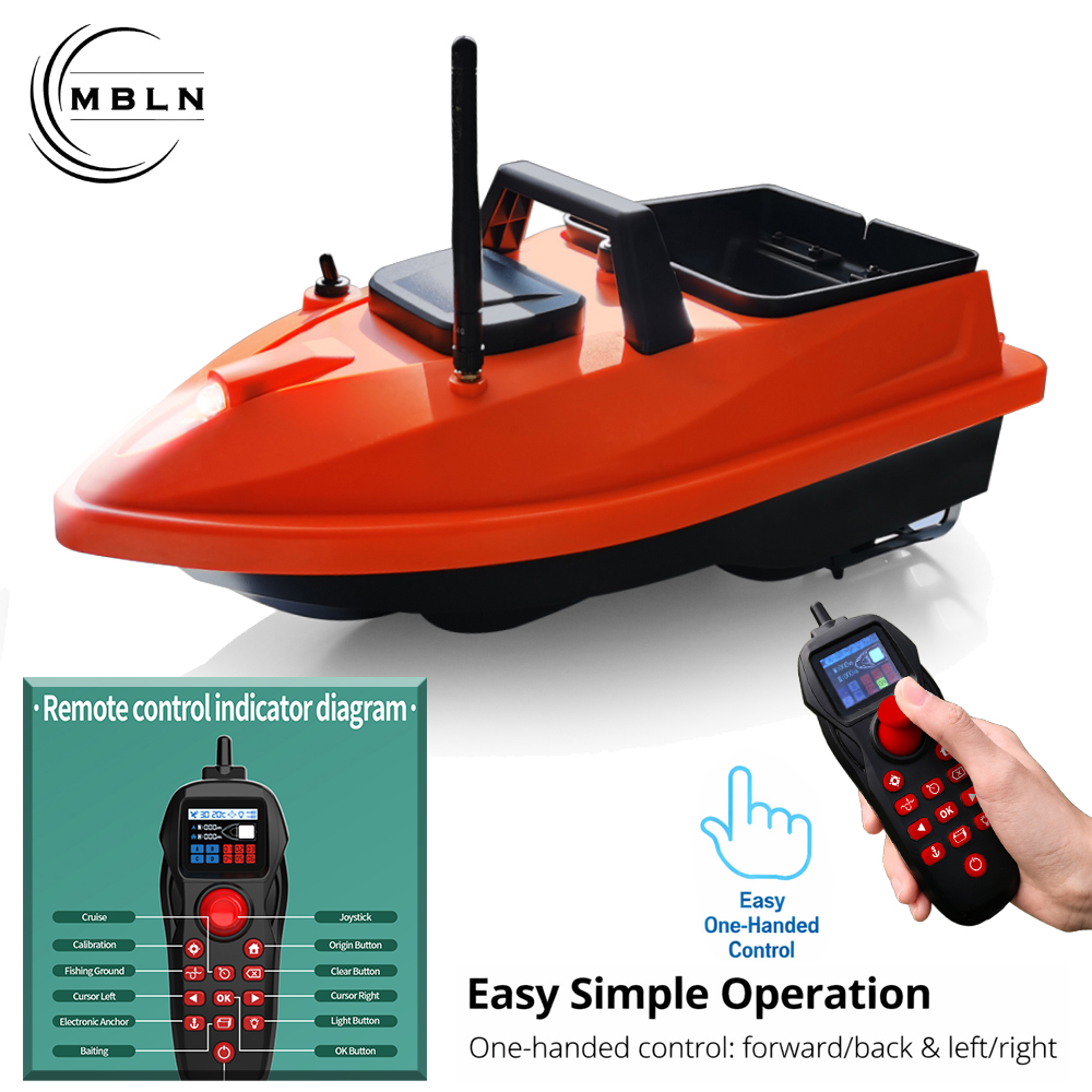 MBLN Mini GPS Bait Boat – 24 W - Fishing Boat Gps avaliação e preço