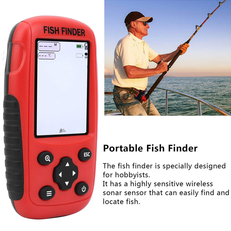 Fish finder wireless Wireless  - Fishing Boat Depth Finder avaliação e preço