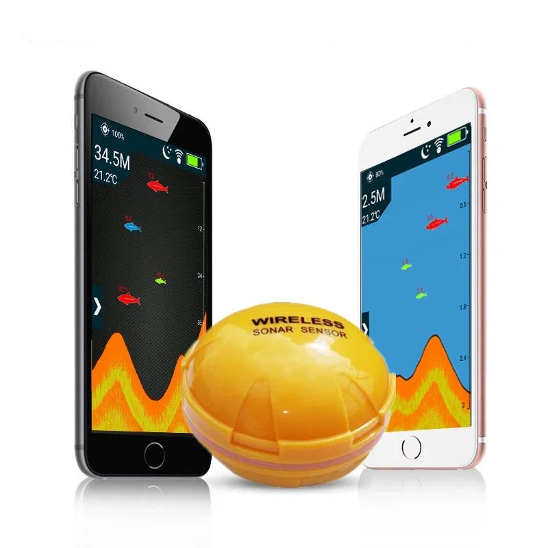 Portable Wireless blue and too - Fishing Boat Depth Finder avaliação e preço