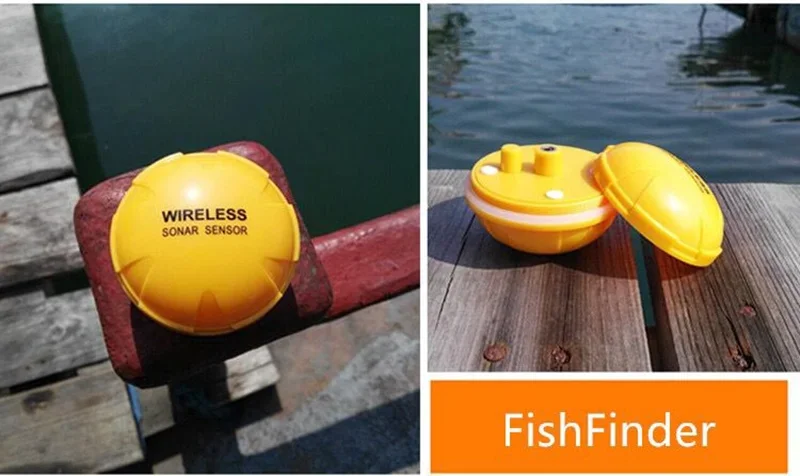 Portable Wireless blue and too - Fishing Boat Depth Finder avaliação e preço