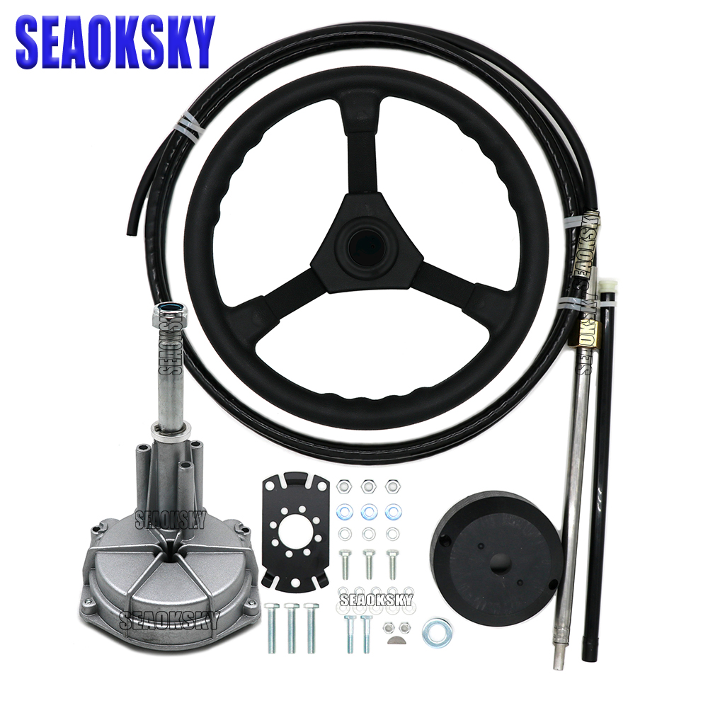 Outboard Boat Steering System  - Fishing Boat Steering Wheel avaliação e preço