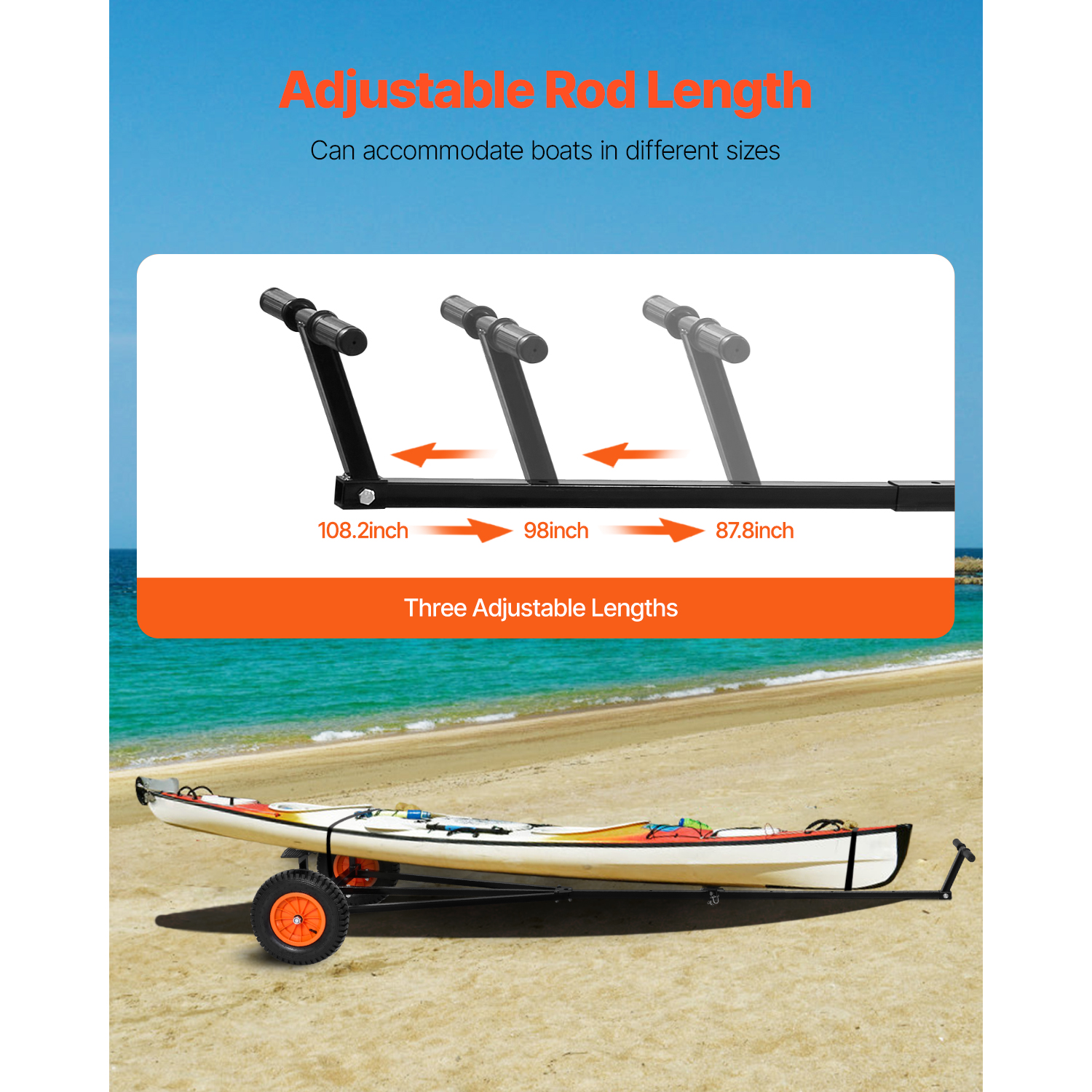 SucceBuy 420lbs Boat Trailer D - Fishing Boat Oar avaliação e preço