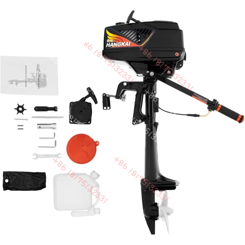 HANGKAI Outboard Motor, 3.6  2 - Fishing Boat Outboard Motor avaliação e preço