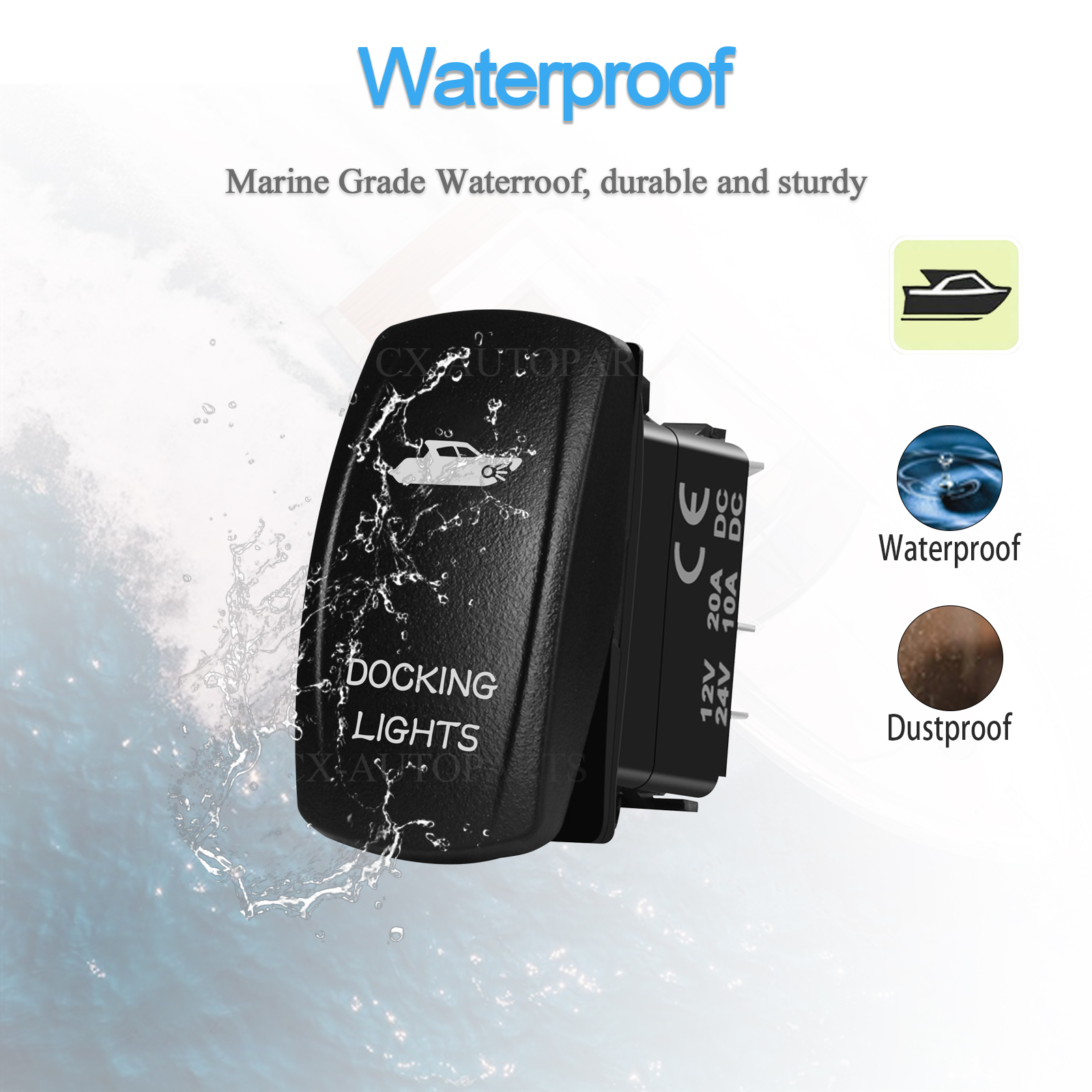 Marine Grade IP66 Rocker Switc - Fishing Boat Anchor avaliação e preço