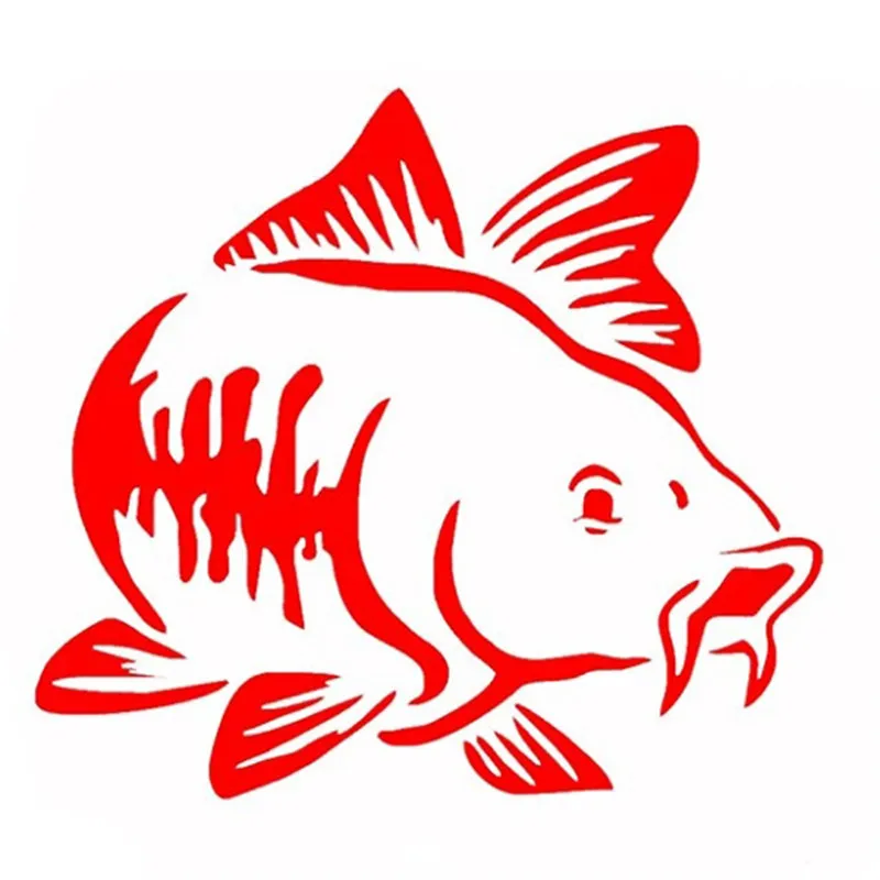 Car Sticker Cartoon Carp Fishi - Fishing Boat Oar avaliação e preço