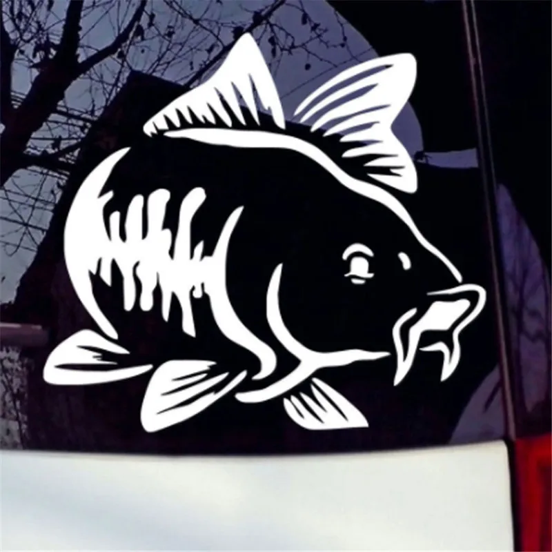 Car Sticker Cartoon Carp Fishi - Fishing Boat Oar avaliação e preço