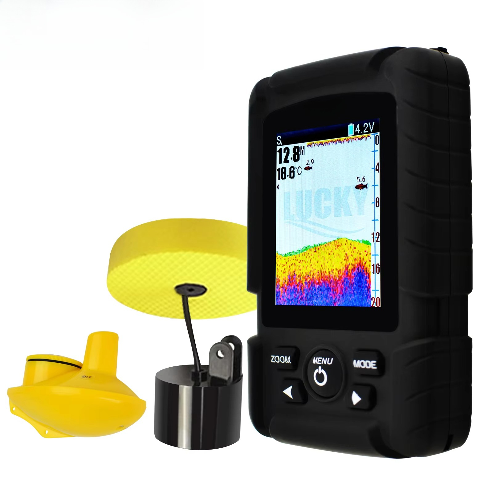 2-in-1 Wireless & Wired Fish F - Fishing Boat Depth Finder avaliação e preço