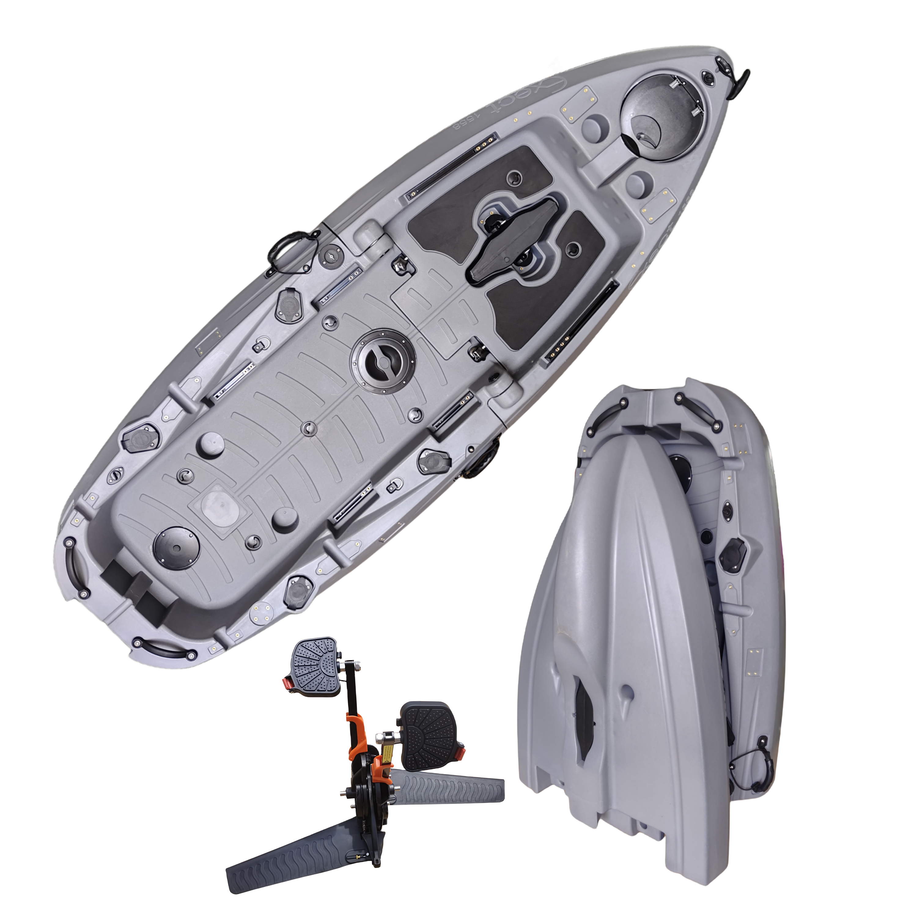 Plastic Kayak Pedal Kayak Fish - Fishing Boat Seat avaliação e preço