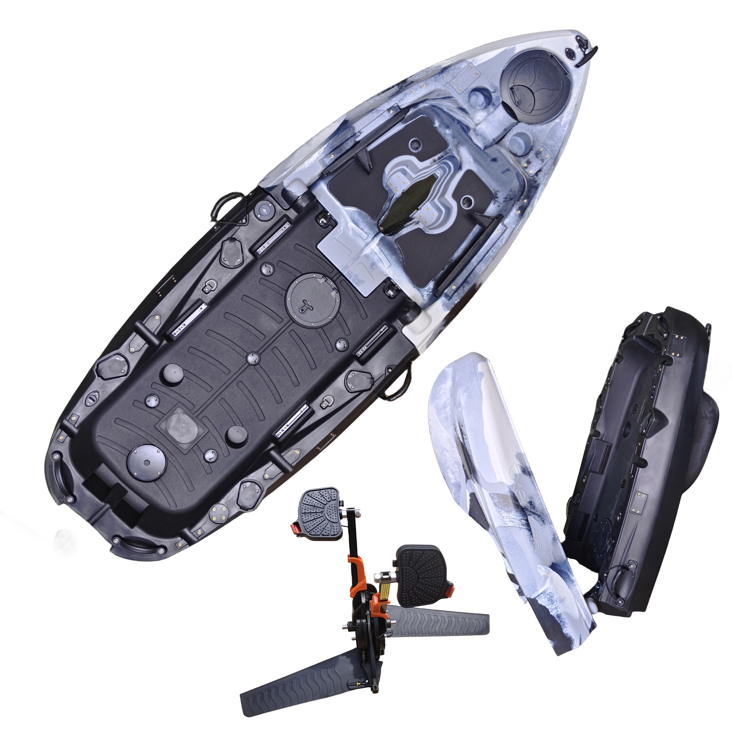 Plastic Kayak Pedal Kayak Fish - Fishing Boat Seat avaliação e preço