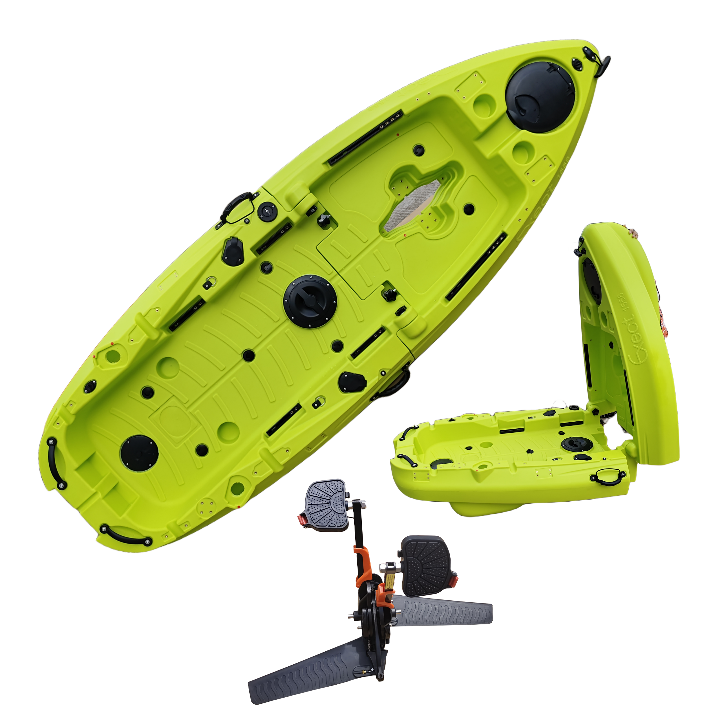 Plastic Kayak Pedal Kayak Fish - Fishing Boat Seat avaliação e preço