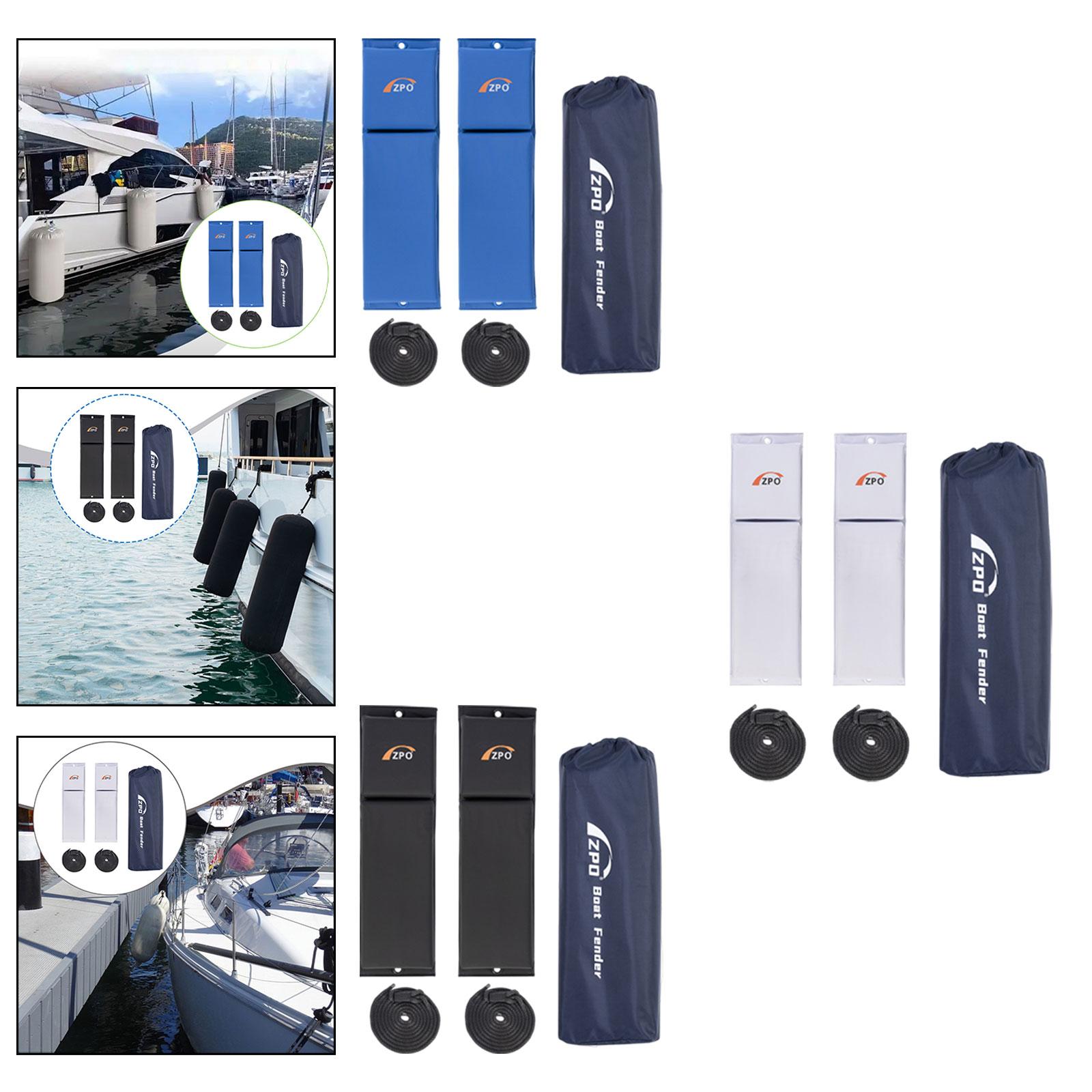 2Pcs Flat Boat Fender with Rop - Fishing Boat Paddle avaliação e preço