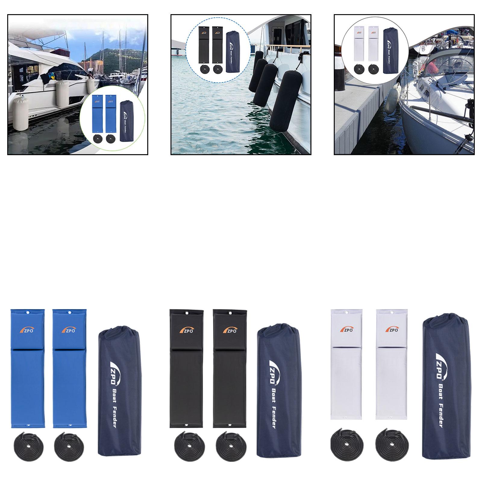 2Pcs Flat Boat Fender with Rop - Fishing Boat Paddle avaliação e preço