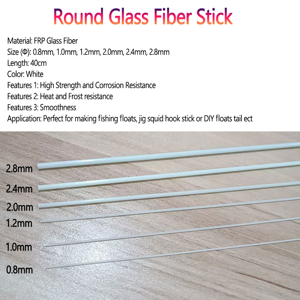 Bimoo 10/20pcs 0.8mm~2.8mm Rou - Fishing Boat Fiberglass avaliação e preço