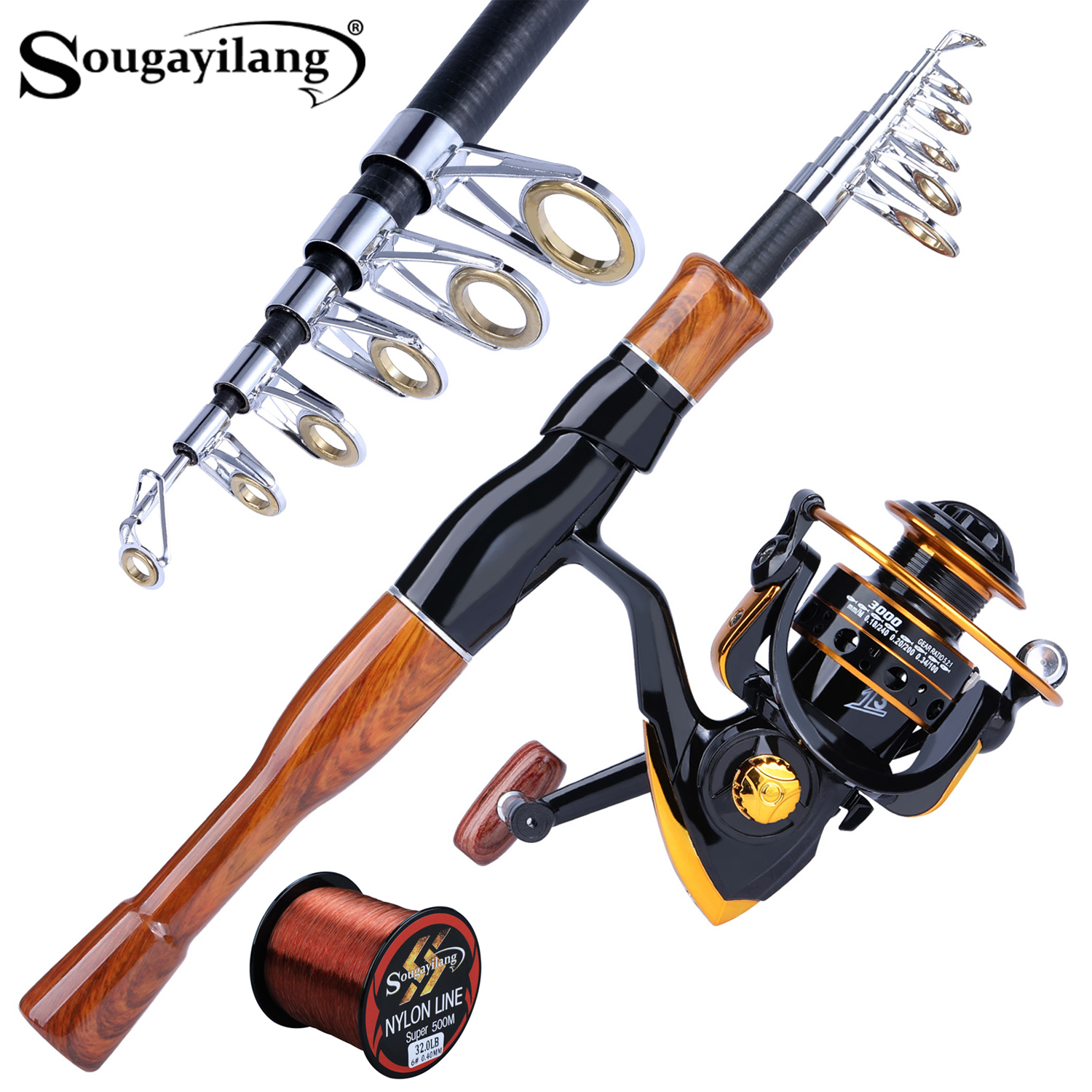Sougayilang Fishing Rod Reel C - Fishing Boat Fiberglass avaliação e preço