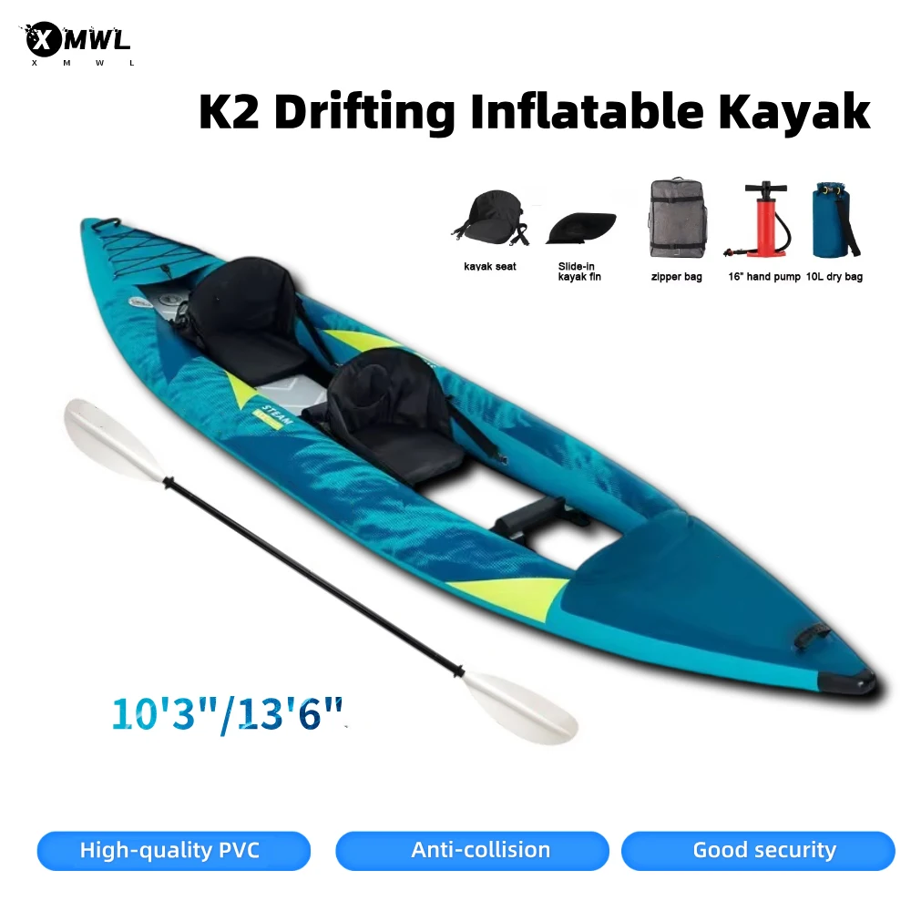 Canoe Kayak Inflatable Boat 1- - Fishing Boat Seat avaliação e preço