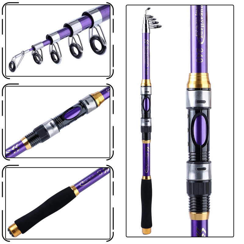 Sougayilang 4 Colors Telescopi - Fishing Boat Fiberglass avaliação e preço