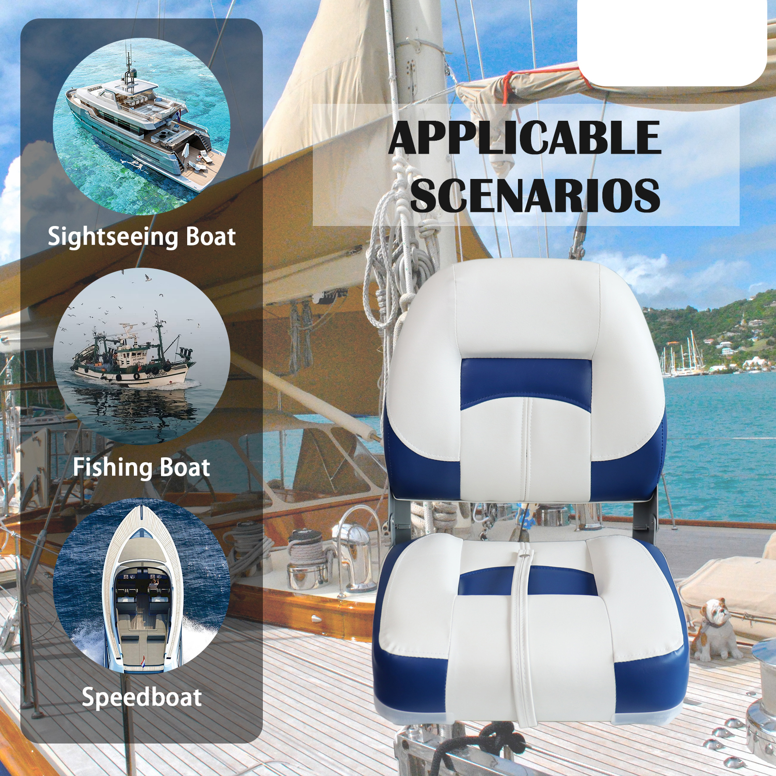 Folding Bass Boat Seats Classi - Fishing Boat Seat avaliação e preço