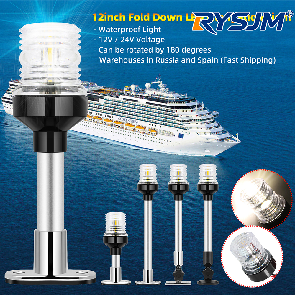 6/12inch LED Fold Yacht Naviga - Fishing Boat Paddle avaliação e preço