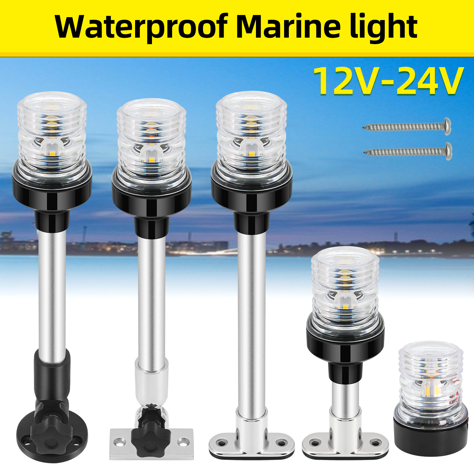 6/12inch LED Fold Yacht Naviga - Fishing Boat Paddle avaliação e preço