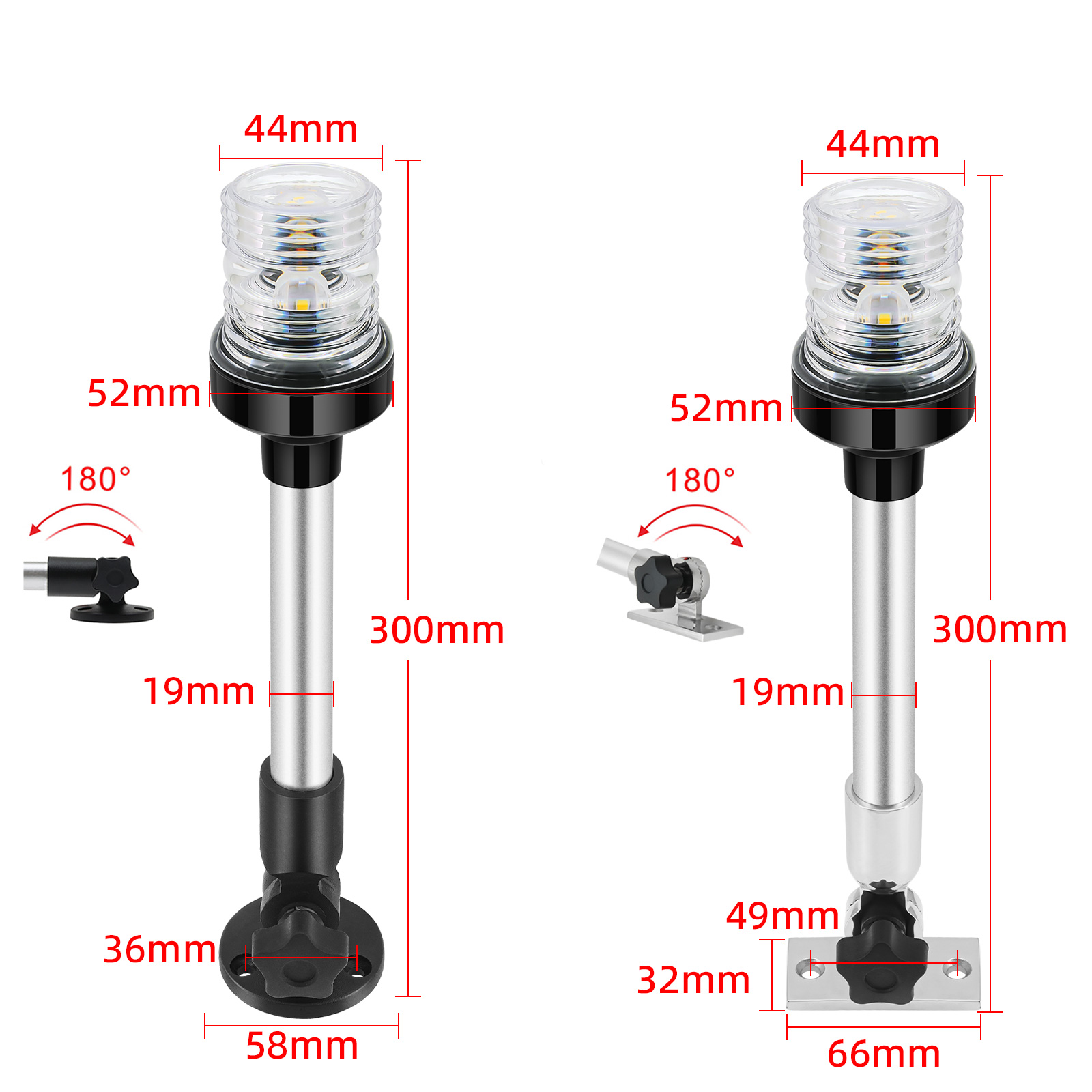 6/12inch LED Fold Yacht Naviga - Fishing Boat Paddle avaliação e preço