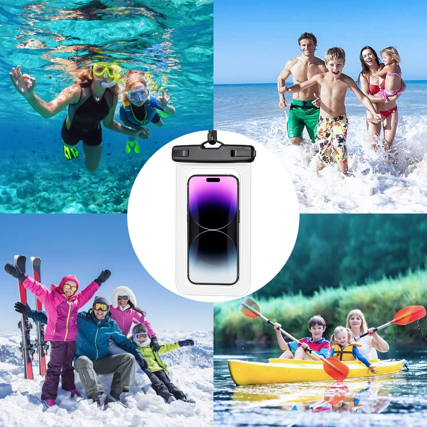Waterproof Phone Case Swimming - Fishing Boat Cover avaliação e preço