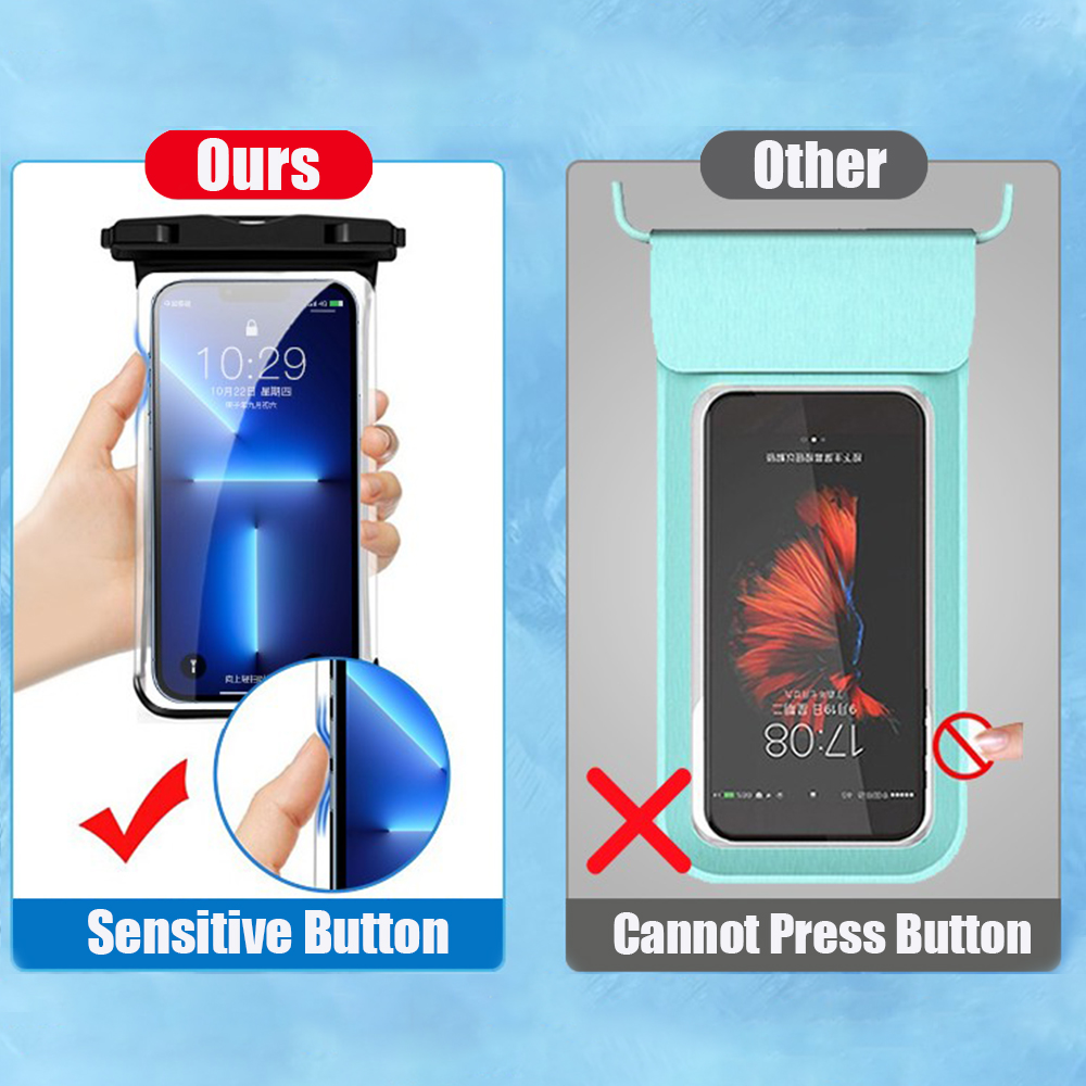Waterproof Phone Case Swimming - Fishing Boat Cover avaliação e preço