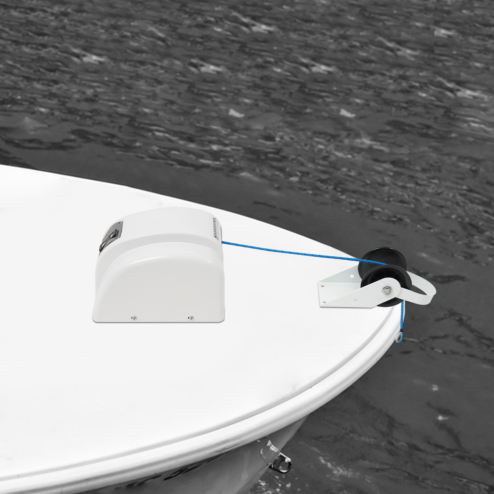 12V Electric Anchor Winch 45LB - Fishing Boat Anchor Winch avaliação e preço