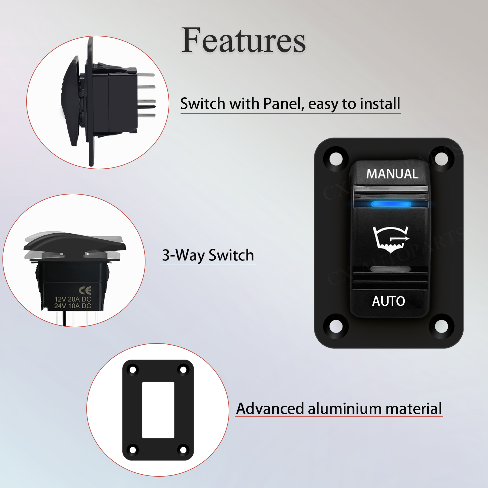 3 Way Bilge Pump Rocker Switch - Fishing Boat Bilge Pump avaliação e preço