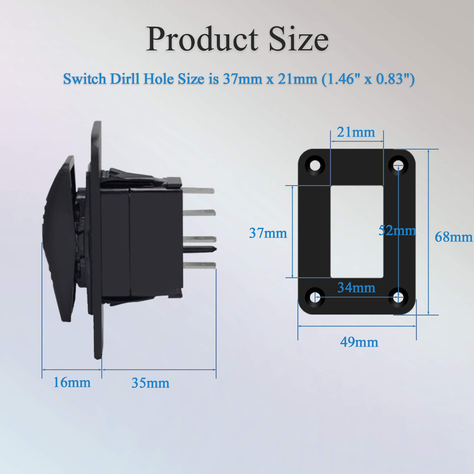 3 Way Bilge Pump Rocker Switch - Fishing Boat Bilge Pump avaliação e preço