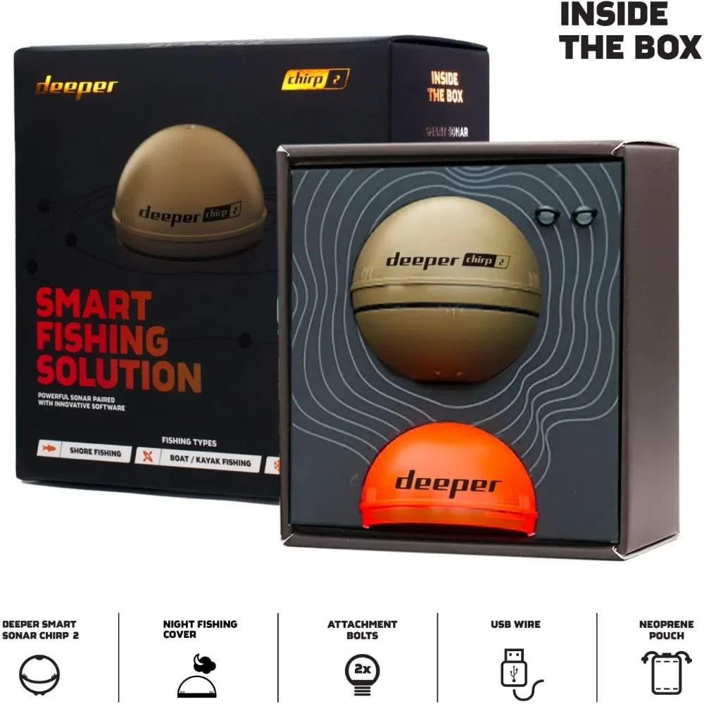 A  Chirp 2 Sonar Fish Finder - - Fishing Boat Depth Finder avaliação e preço