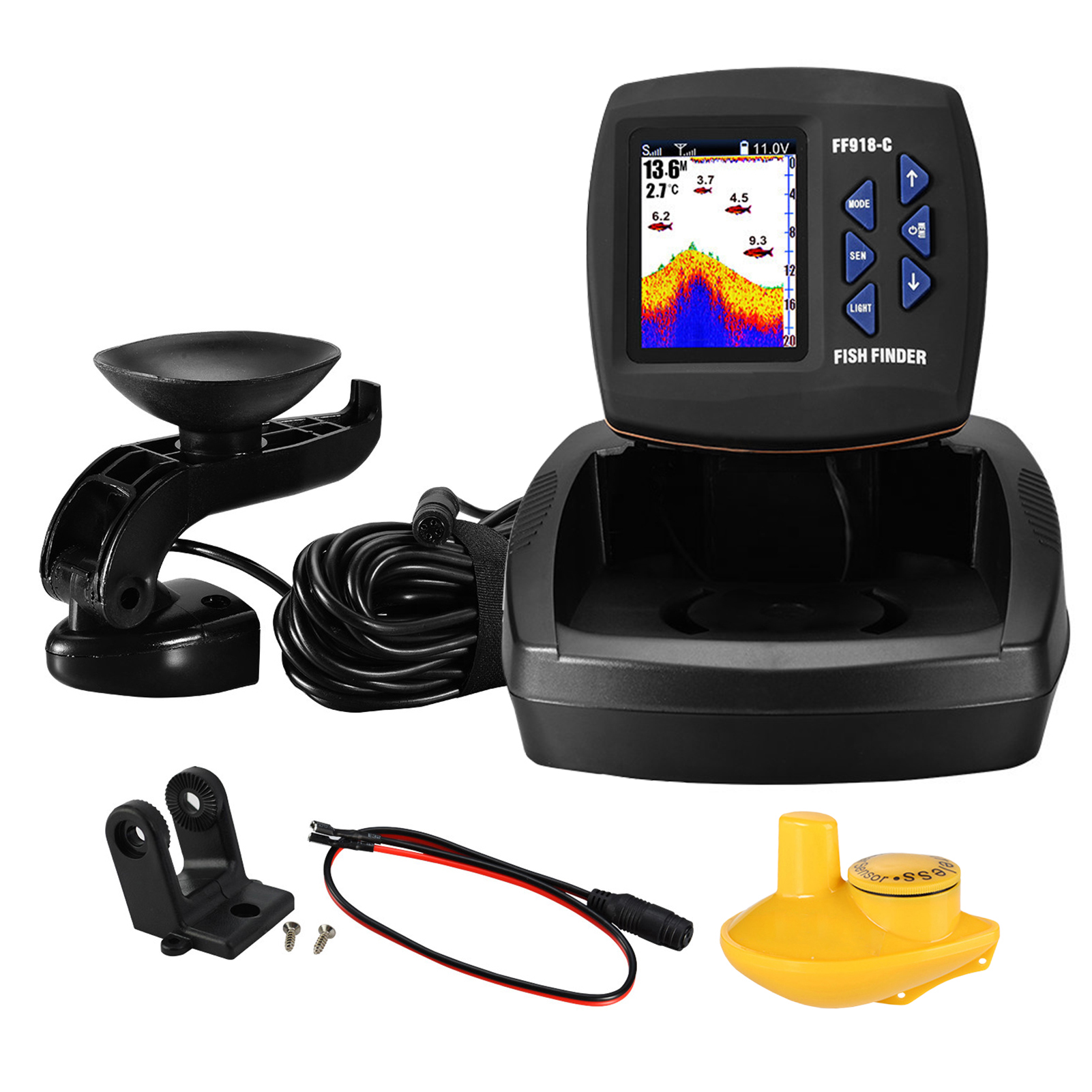 Fish Finder Wireless Sonar Sen - Fishing Boat Depth Finder avaliação e preço