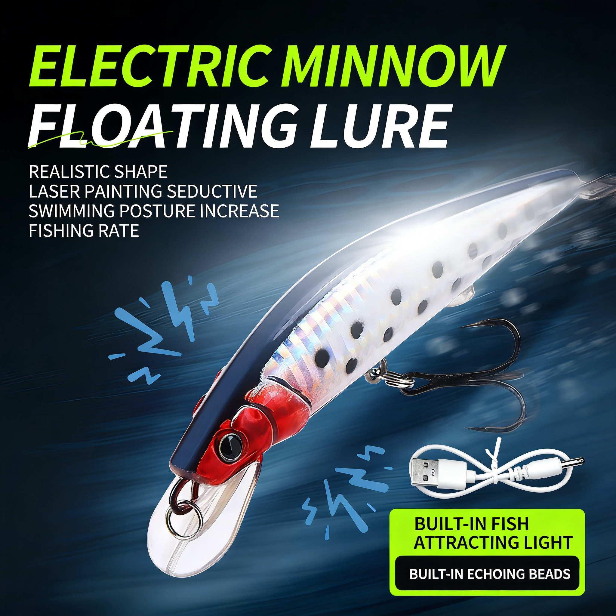 Simulated Fishing Lures Bait E - Fishing Boat Navigation Light avaliação e preço