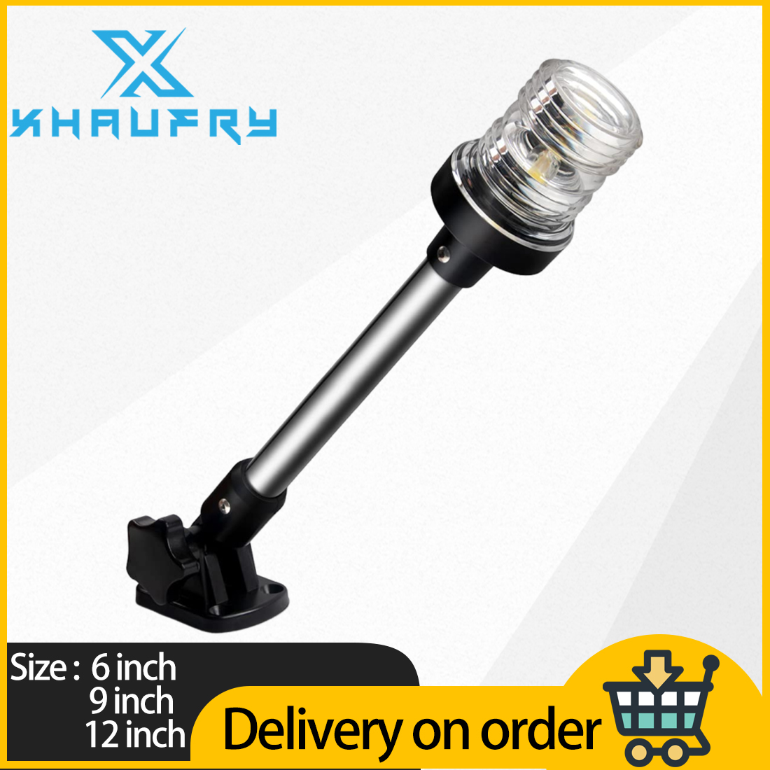 360 Degree White LED Fold Down - Fishing Boat Navigation Light avaliação e preço