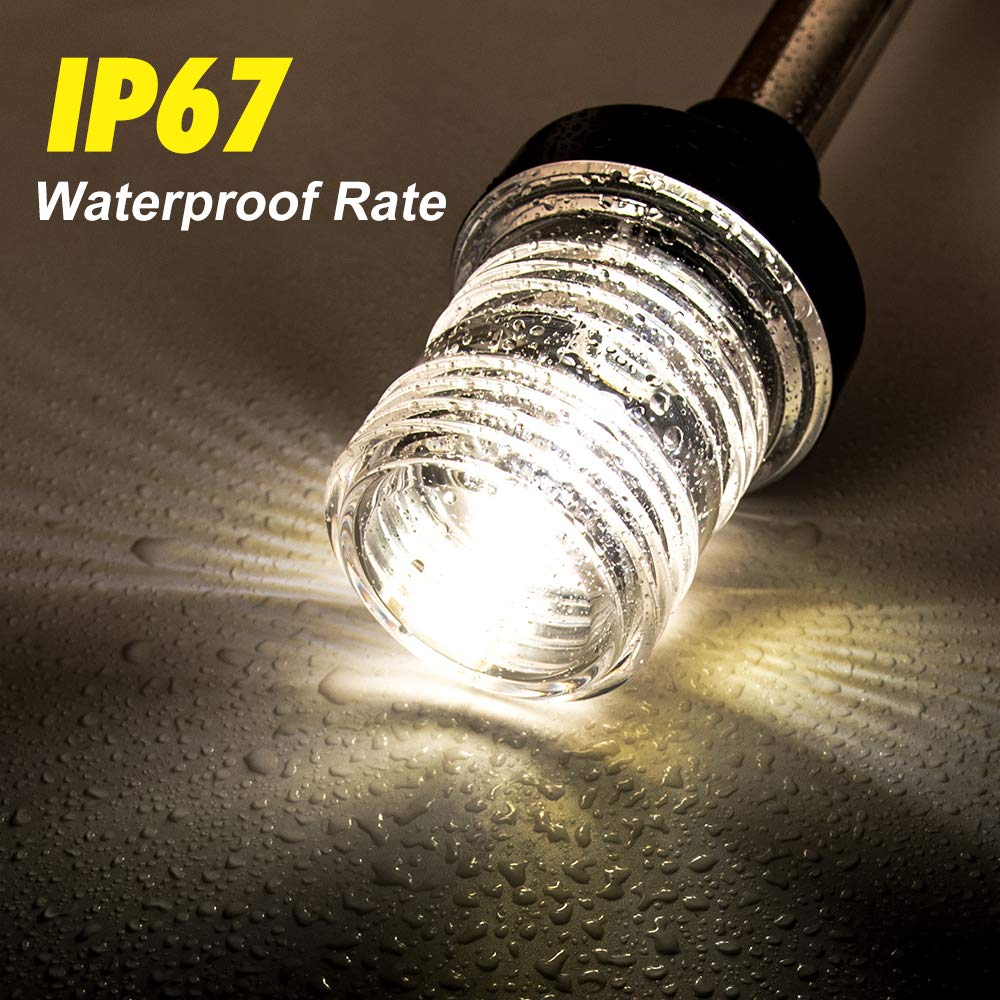 360 Degree White LED Fold Down - Fishing Boat Navigation Light avaliação e preço