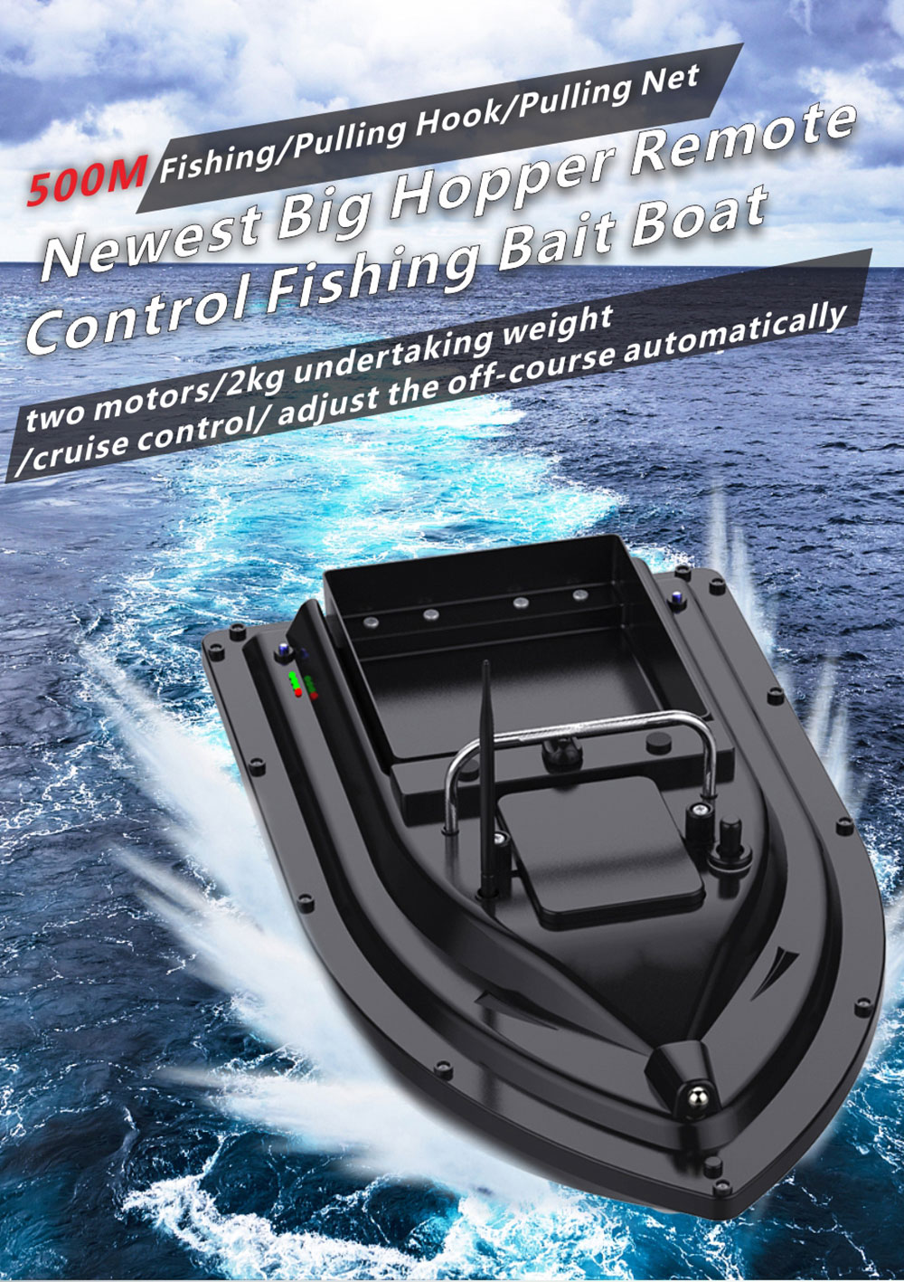 Bait Boat With GPS Positioning - Fishing Boat Gps avaliação e preço