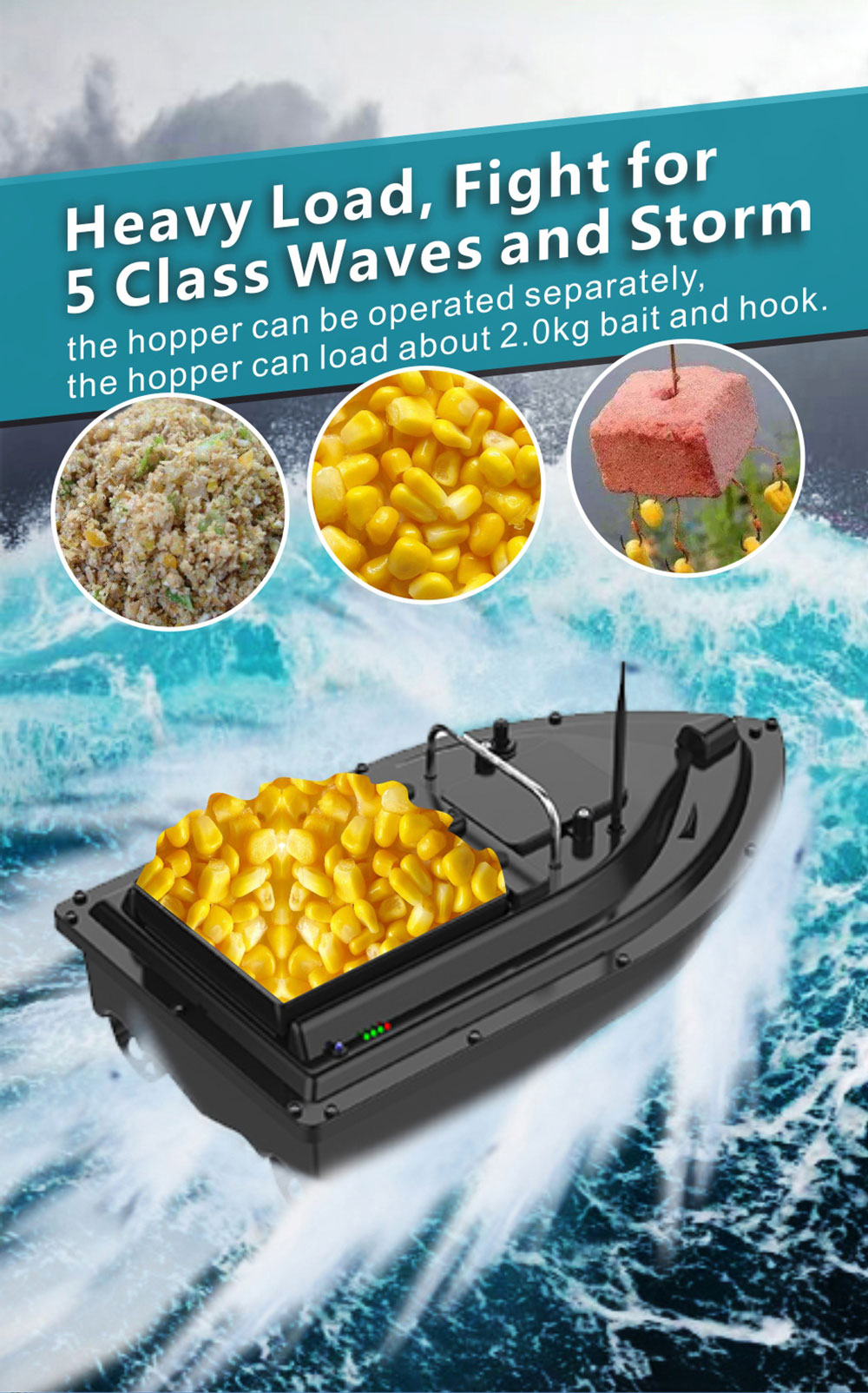 Bait Boat With GPS Positioning - Fishing Boat Gps avaliação e preço