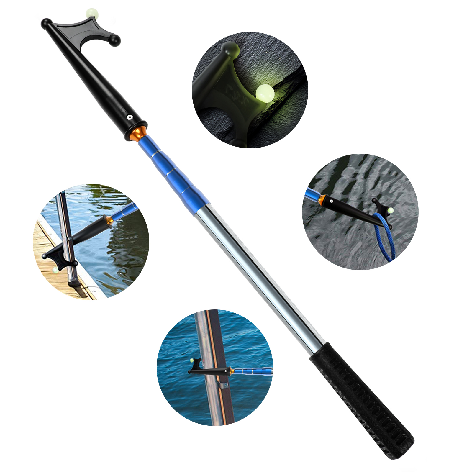SANLIKE Telescoping Boat Hooks - Fishing Boat Oar avaliação e preço